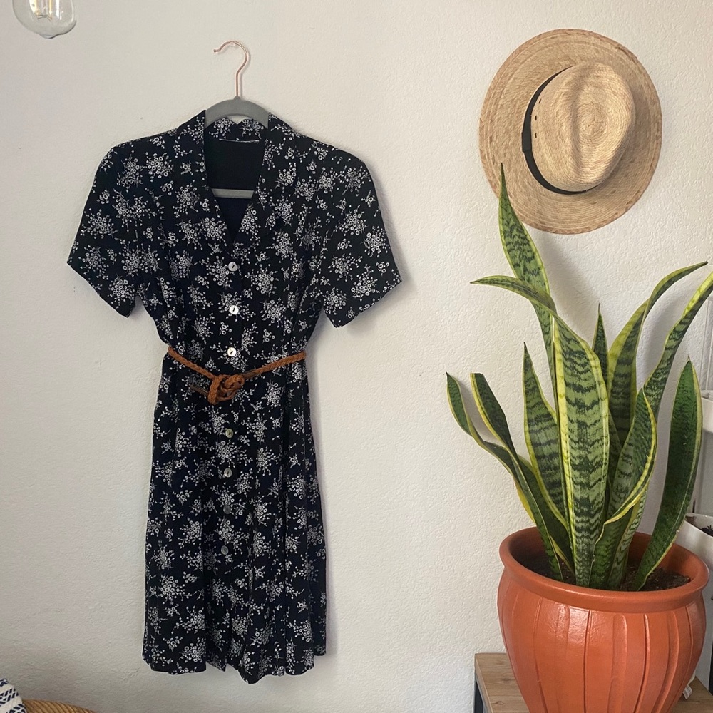 Black & White Vintage Dress